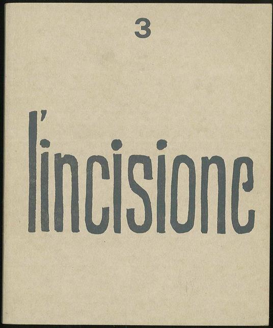 L'incisione - Giorgio Trentin - copertina