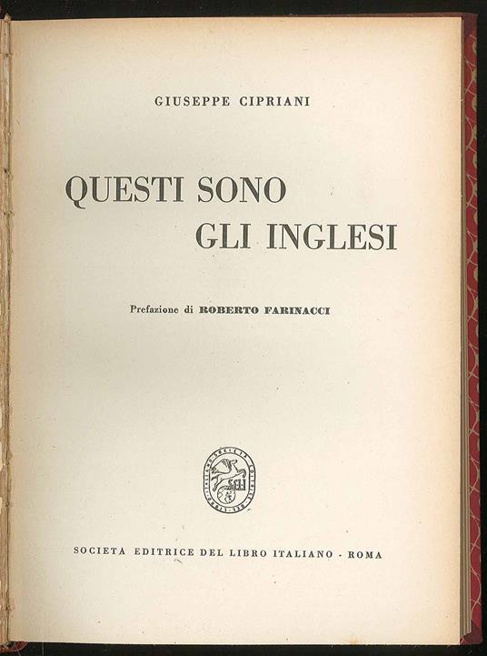 Questi sono gli inglesi - copertina
