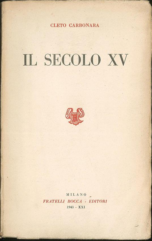 Il Secolo XV - copertina