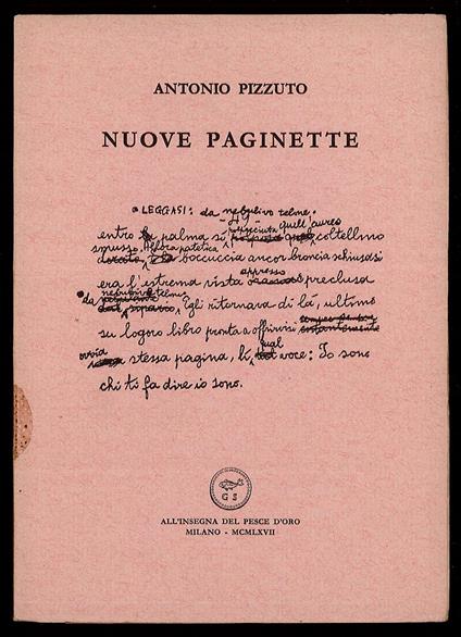 Nuove paginette - Antonio Pizzuto - copertina