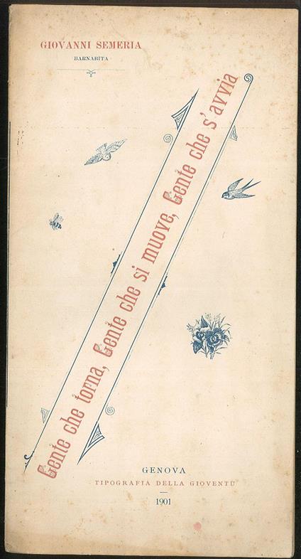 Gente che torna, gente che si muove, gente che s'avvia - Giovanni Semeria - copertina