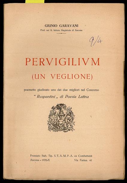 Pervigilivm - copertina