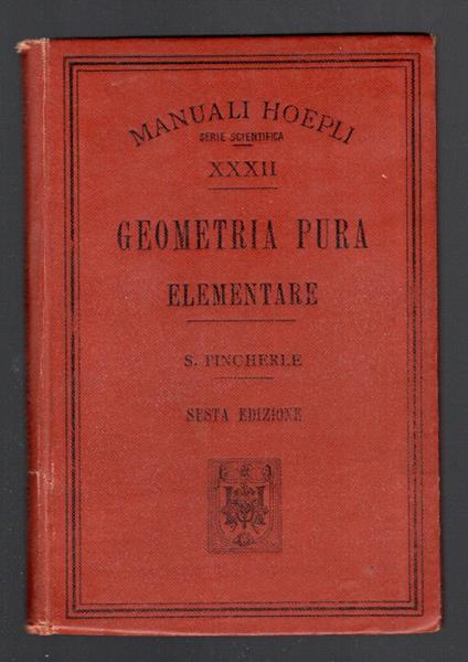 Geometria pura elementare - copertina