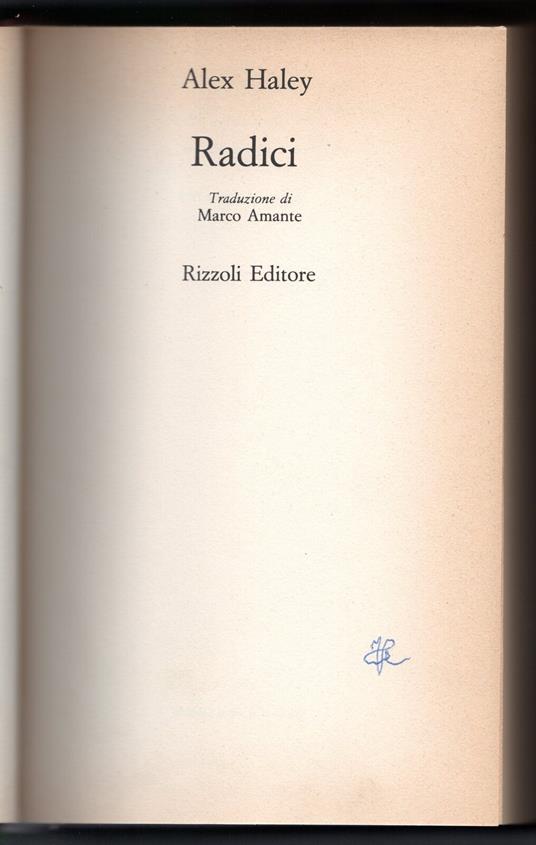 Radici - Alex Haley - copertina