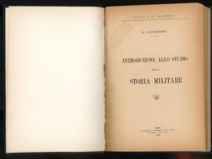 Introduzione allo studio della storia militare - copertina