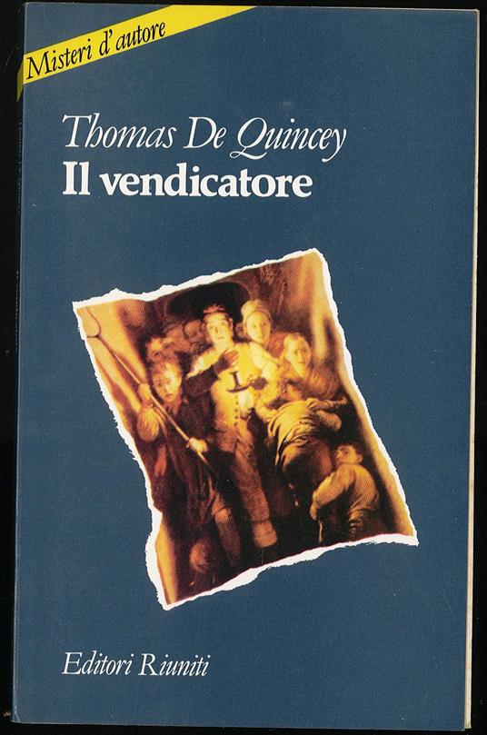 Il vendicatore - Thomas De Quincey - copertina