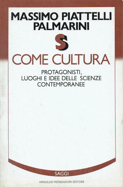 S come cultura - Massimo Piattelli Palmarini - copertina