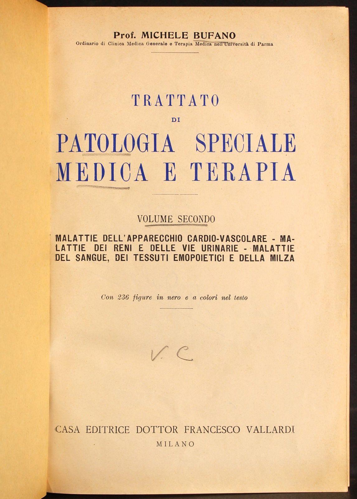 Trattato Di Patologia Speciale Medica E Terapia. Vol 2