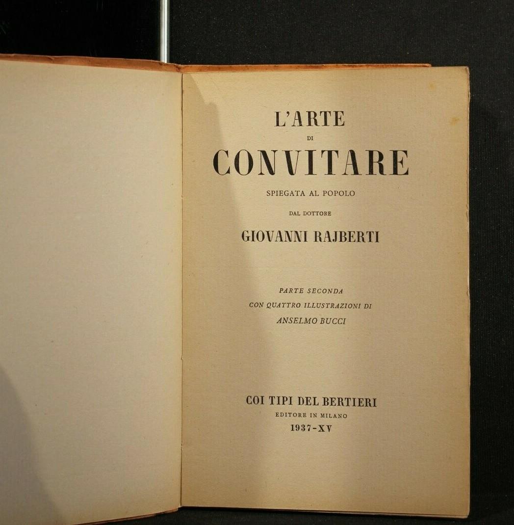 L' Arte Di Convitare 2 Volumi