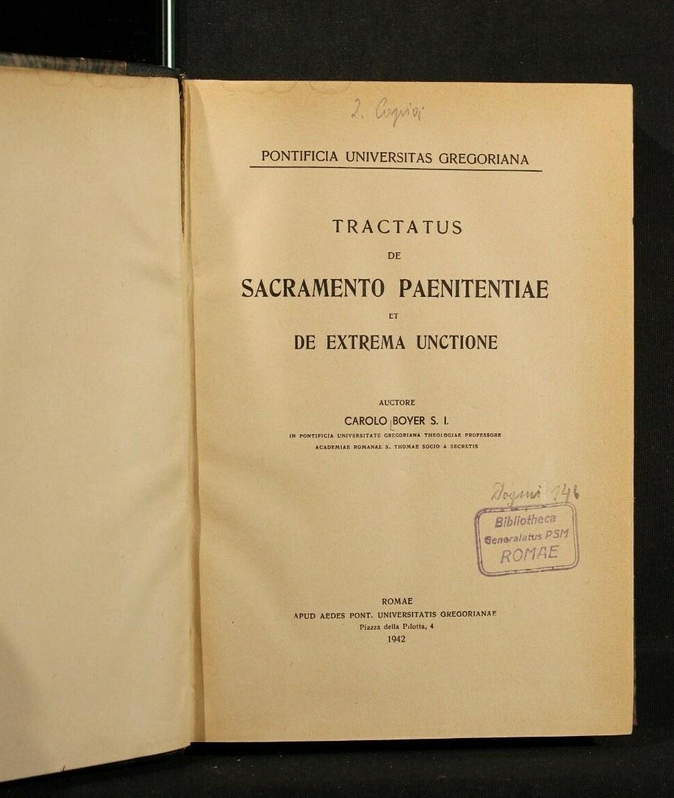 Tractcatus De Sacramento Paenitentiae Et De Extrema Unctione