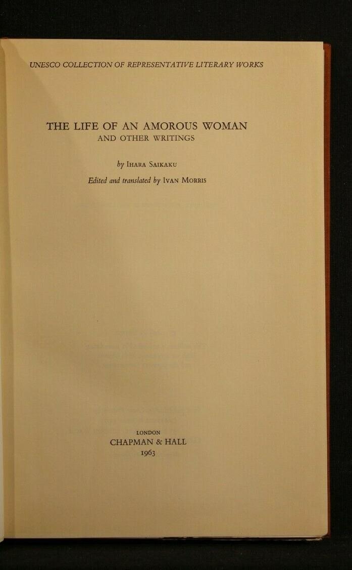 The Life Of An Amorous Woman
