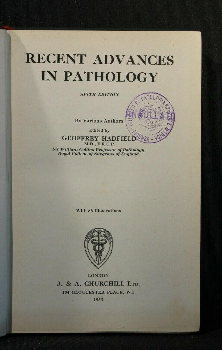 Recent Advances In Pathology