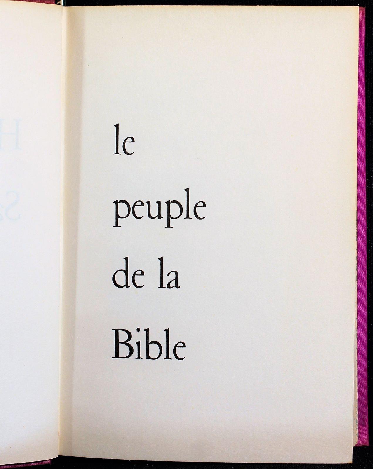 Histoire Sainte. Le Peuple De La Bible