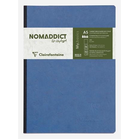 Age Bag. Quaderno brossurato A5 senza righe Blu