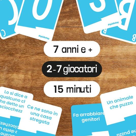ATM Gaming QUICKSTOP Kids - Gioco di Carte - Età 7+ - Da 2 a 7 Giocatori Gioco da Tavolo - Italiano - 2