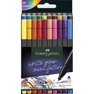 Astuccio in cartone con 20 Grip Finepen 0,4 mm