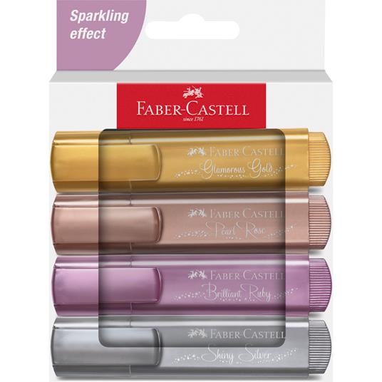 Faber Castell Set Evidenziatori TL 46 Metallic cartone 4x