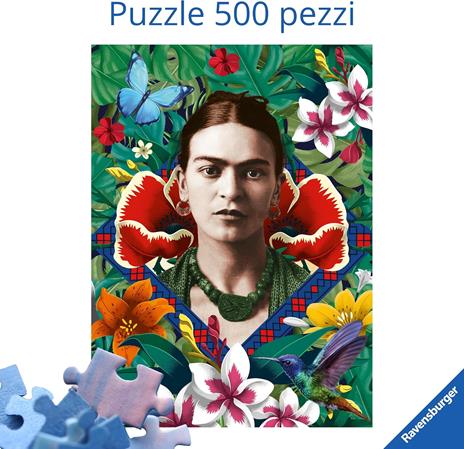Puzzle Ravensburger Frida Kahlo: Blooming Fantasy 500 pezzi - 2