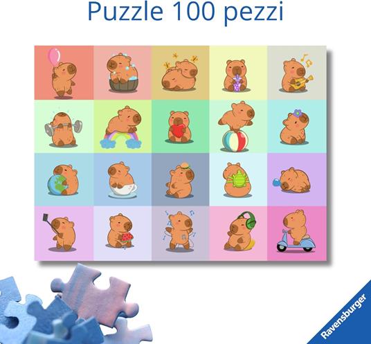 Puzzle Ravensburger Capibara XXL 100 pezzi - 2