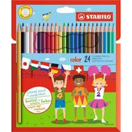 Matita colorata - STABILO color - Astuccio da 24 - Colori assortiti
