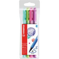 Fineliner Premium - STABILO pointMax - Astuccio da 4 Spring - Colori assortiti