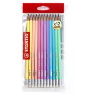 Matita in grafite - STABILO Swano pastel - Eco Pack da 12 - Colori assortiti