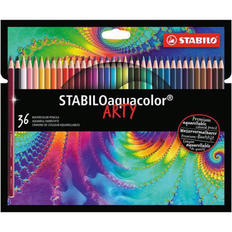 Matita colorata acquarellabile - STABILOaquacolor - ARTY - Astuccio da 36 - Colori assortiti