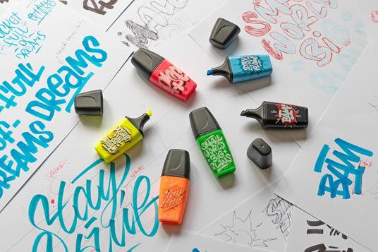 Evidenziatori STABILO BOSS mini by SNOOZE ONE conf. 3 colori assortiti verde, blu e giallo  07/03-61 - 4