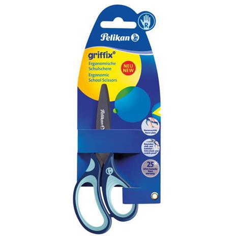 Forbici Pelikan Griffix per destrimani con punte arrotondate Blu