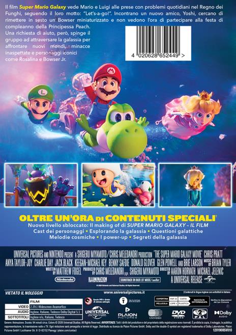 Super Mario Galaxy - Il Film (DVD) di Michael Jelenic,Aaron Horvath - DVD - 2