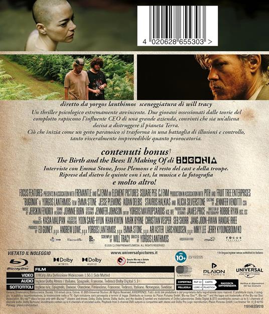 Bugonia (Blu-ray) di Yorgos Lanthimos - Blu-ray - 2