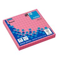 Foglietti Adesivi Rosa Fluo Quadretti