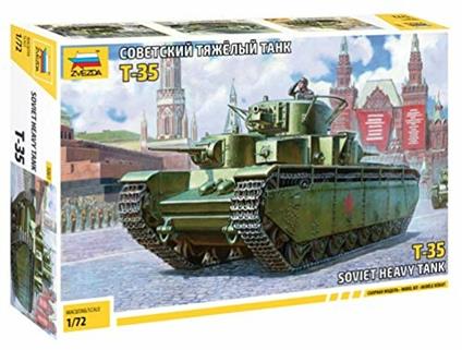 Carro armato Sovietico T 35 1:72. Zvezda ZS5061