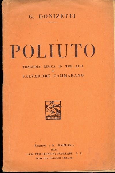 Poliuto - Gaetano Donizetti - copertina