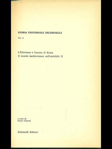 L' Ellenismo e l'ascesa di Roma - Pierre Grimal - copertina