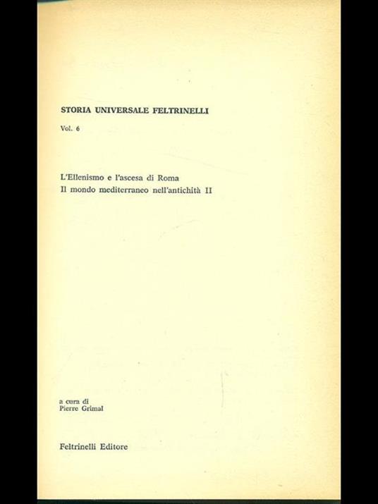L' Ellenismo e l'ascesa di Roma - Pierre Grimal - copertina