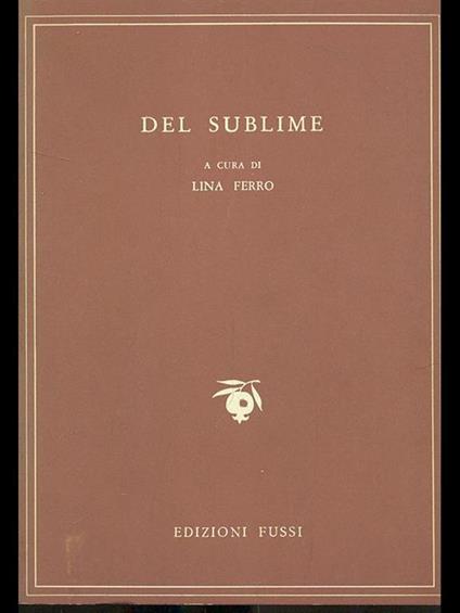 Del sublime - Lina Ferro - copertina