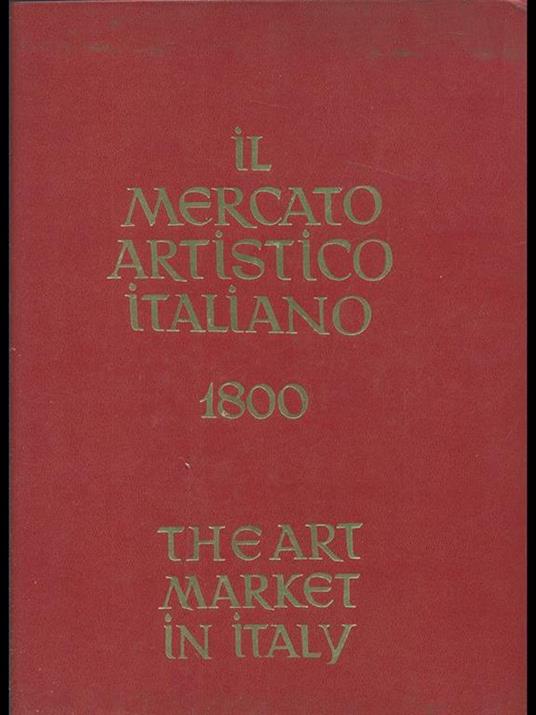 Il mercato artistico italiano 1800 - copertina