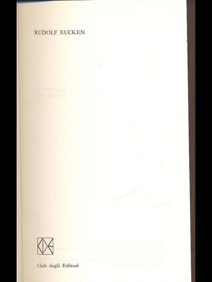 Premio Nobel 1908. Rudolf Eucken - Rudolf Eucken - copertina