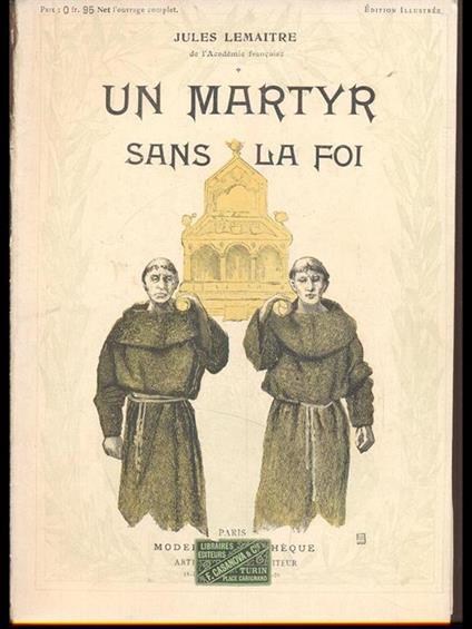 Un martyr sans la foi - copertina