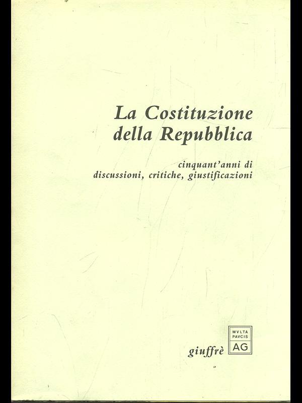 La costituzione della Repubblica