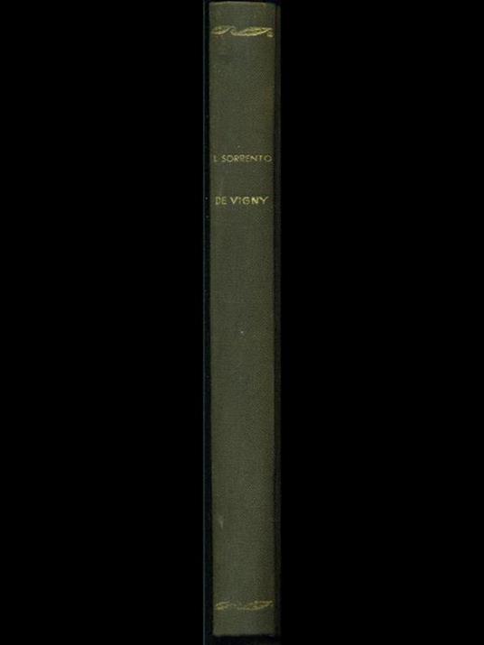 Lettura e illustrazione critica della poesia di Alfred de Vigny - Luigi Sorrento - copertina