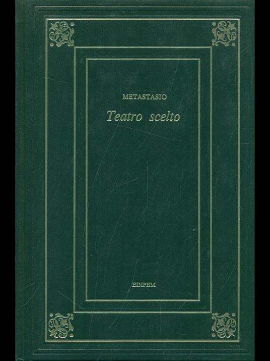 Teatro Scelto - Pietro Metastasio - copertina