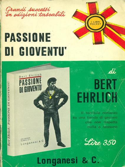 Passione di gioventù - Bert Ehrlich - copertina