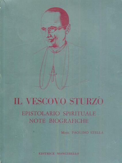 Il vescovo sturzo - Paolino Stella - copertina