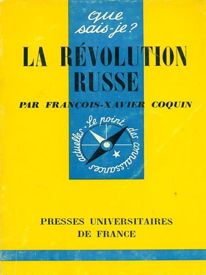 La revolution Russe - Francois-Xavier Coquin - copertina