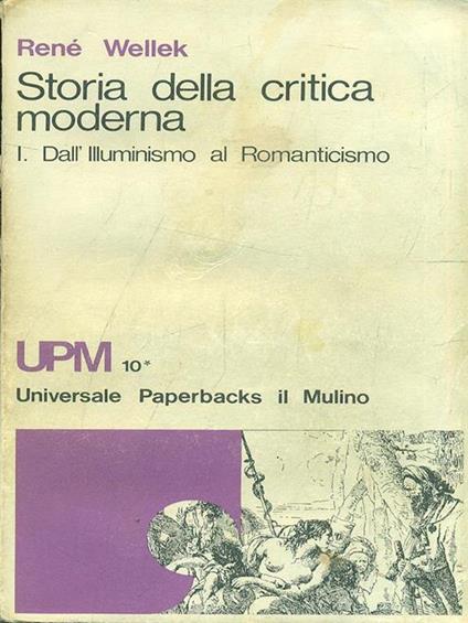 Storia della critica moderna, Vol. I - René Wellek - copertina