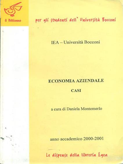 Economia aziendale Casi - Daniela Montemerlo - copertina