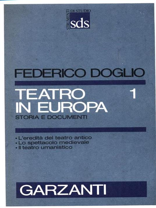 Teatro in Europa 1 - copertina