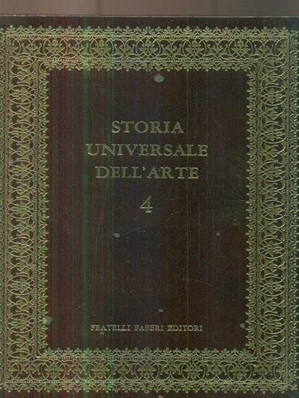 Storia universale dell'arte 4 dalla grecia classica all'etruria - Francesco Abbate - copertina